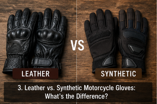 Leather vs. Synthetic Motorcycle Gloves: What’s the Difference?