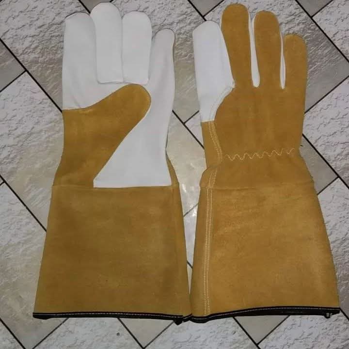 Hybrid Split & Grain Leather TIGMIG Welding Gauntlets