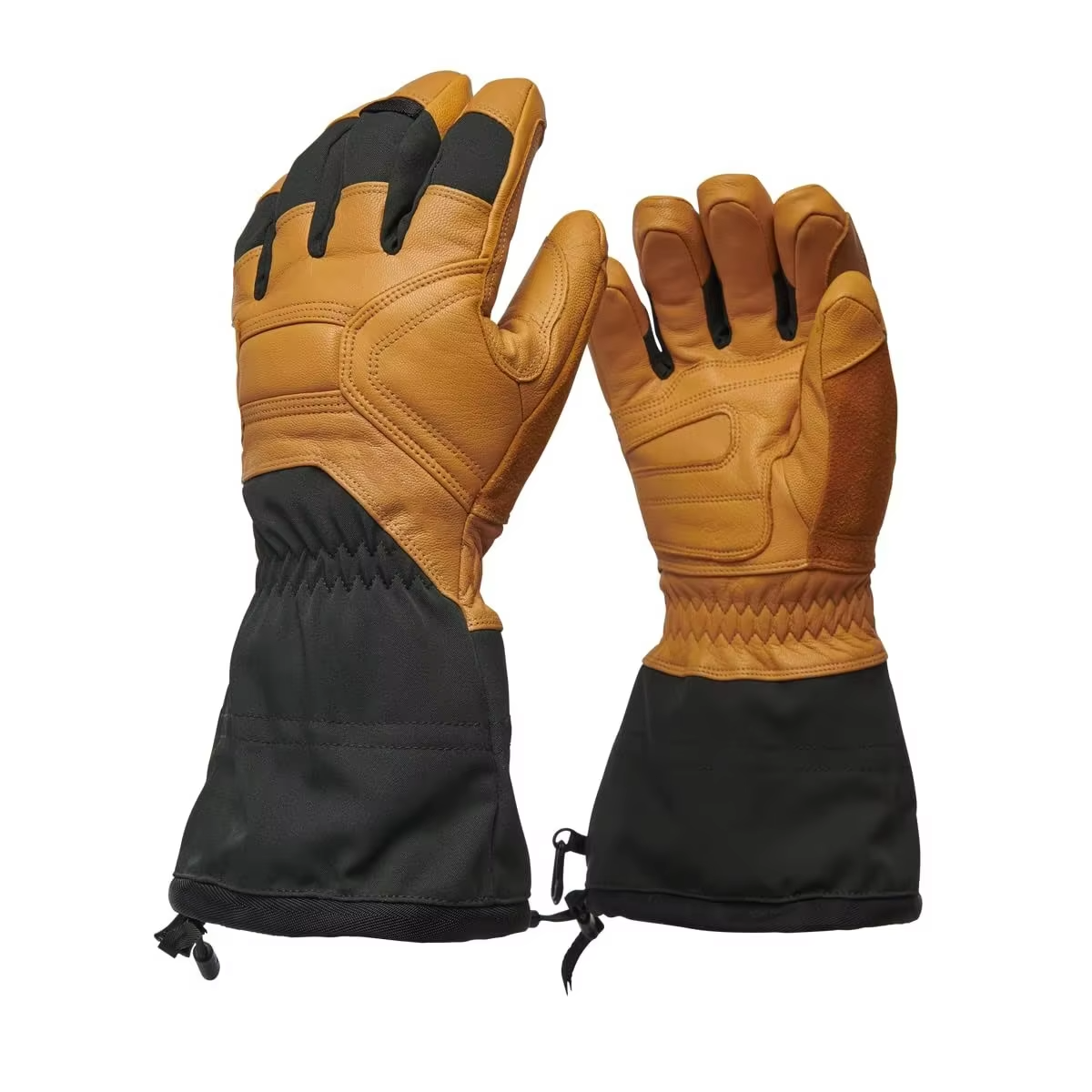 Waterproof Winter Ski Racing Gloves With Goatskin Leather Thermal Insulation